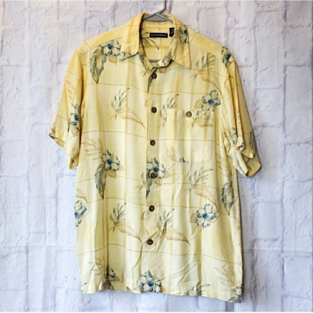 KNIGHTSBRIDGE Hawaiian Button-down Shirt Small